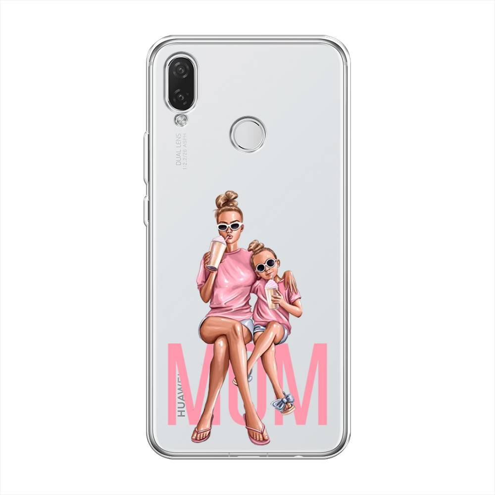 

Чехол Awog на Huawei Nova 3i "Lovely mom", Синий;бежевый;розовый, 68350-7