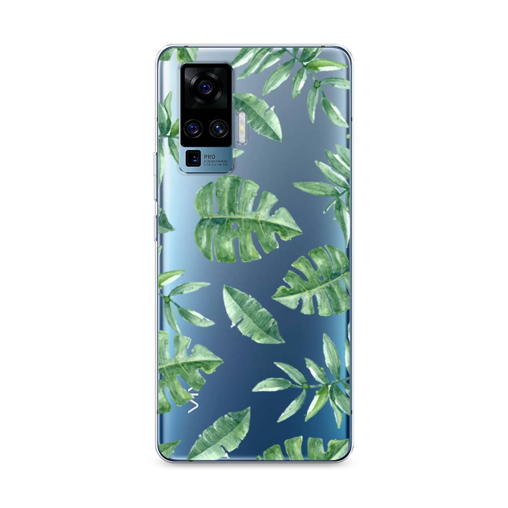 

Чехол Awog на Vivo X50 Pro "Нарисованные пальмовые листья", Разноцветный, 262350-4