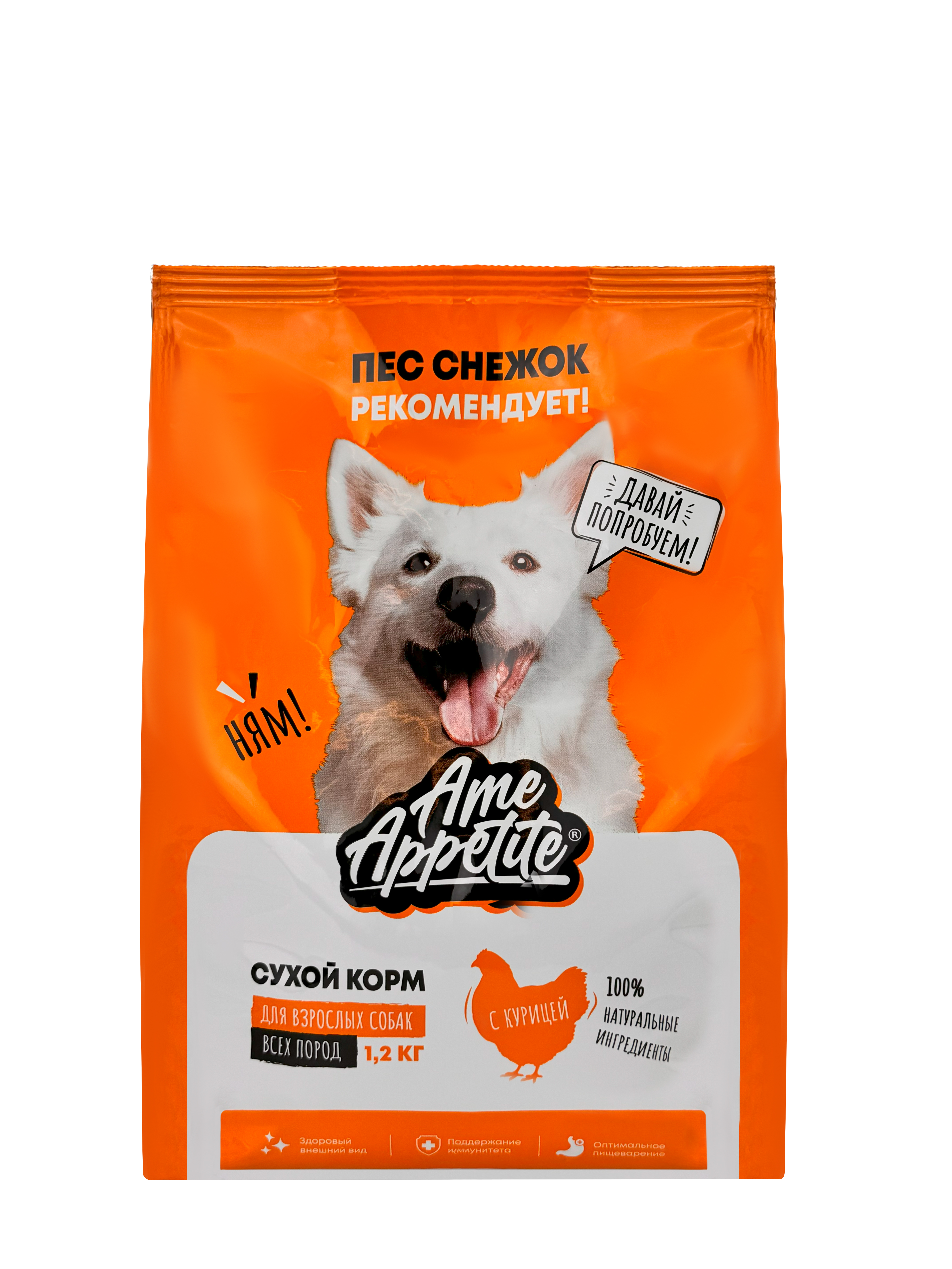 Cухой корм для собак AmeAppetite с курицей 12 кг 1090₽