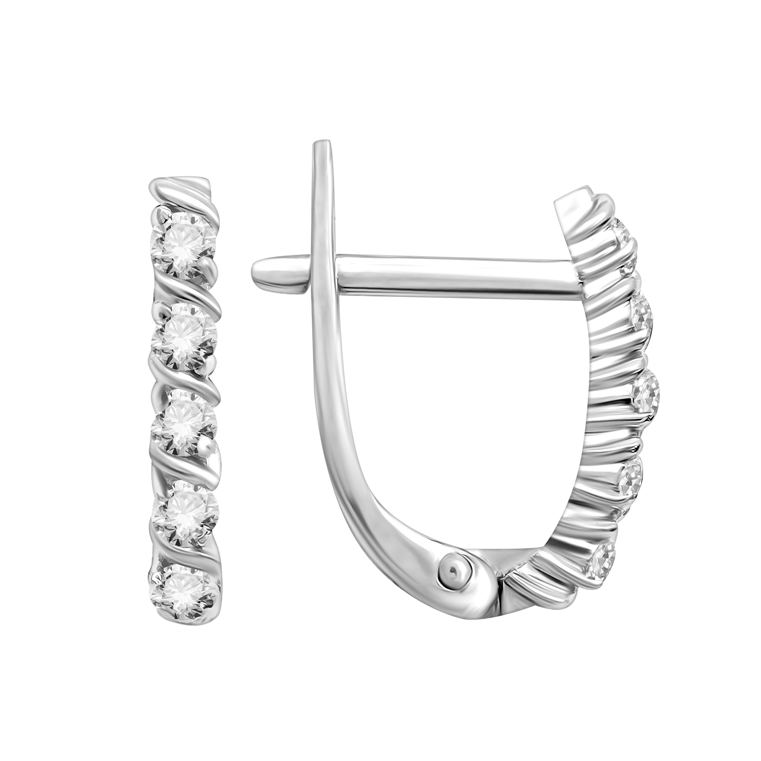 

Серьги из серебра ЯХОНТ Золотой 2724507, фианит, 2724507