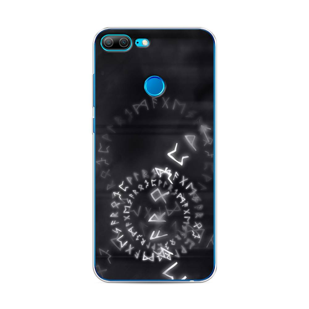 

Чехол на Honor 9 Lite "Руны", Серый;черный, 64250-3