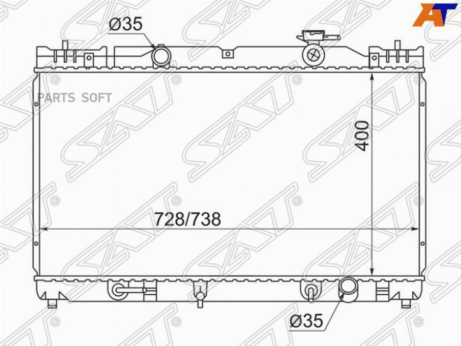 

Радиатор Toyota Camry/Solara 2.0-2.4 01-06 Sat арт. SG-TY0003-ACV30