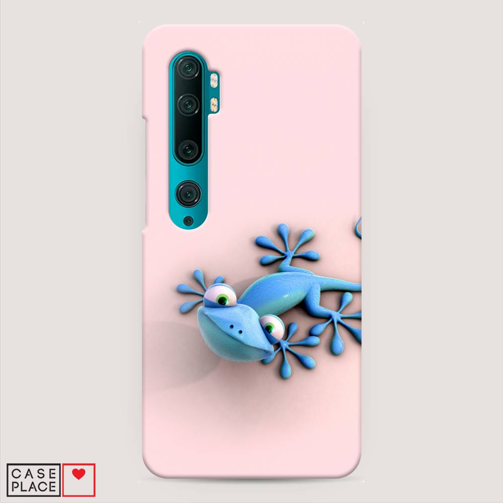 

Пластиковый чехол "Голубая ящерка" на Xiaomi Mi Note 10, 37320-1