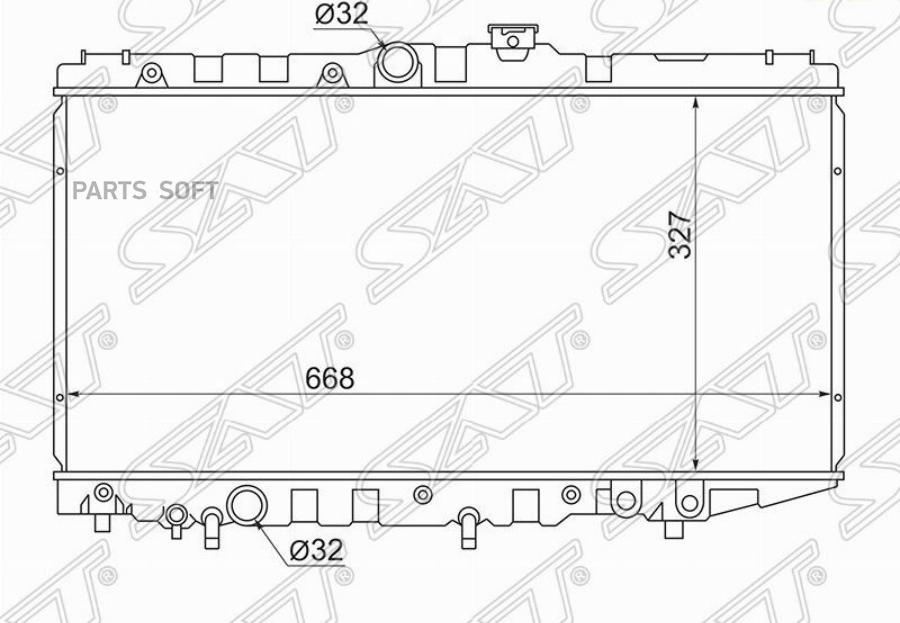 

Радиатор Toyota Corolla/Corona/Carina Аt170/Sprinter/Levin/Trueno/Carib 87-92 Sat арт. SG-