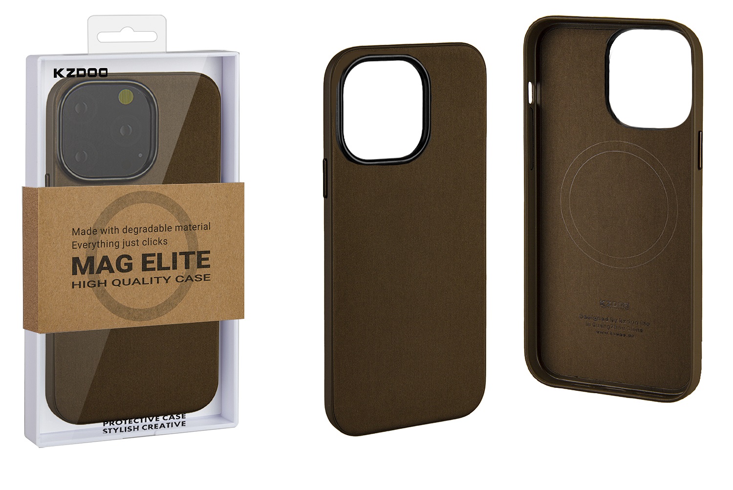 

Чехол iPhone 15 Pro Max Mag Elite, коричневый (IS009235)