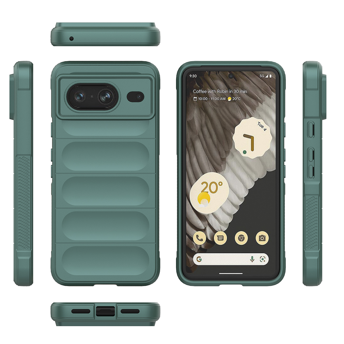 

Противоударный чехол Flexible Case для Google Pixel 8 ,зеленый, 431192252