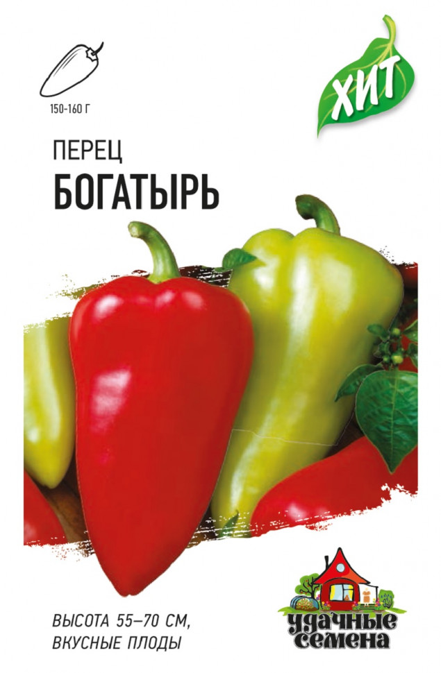 

Семена перец сладкий Богатырь Удачные семена 1071858417-20 20 уп.