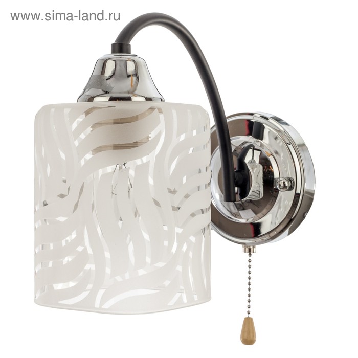 

Бра Виргиния 1x60Вт E27 хром-черный 21х11х23,5 см.