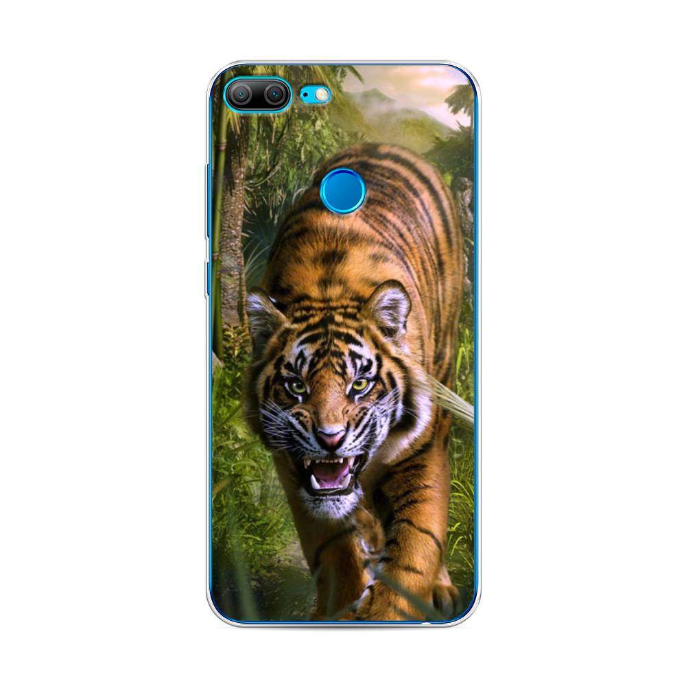 

Чехол для Honor 9 Lite "Тигр в джунглях 2", Оранжевый;зеленый, 64250-1
