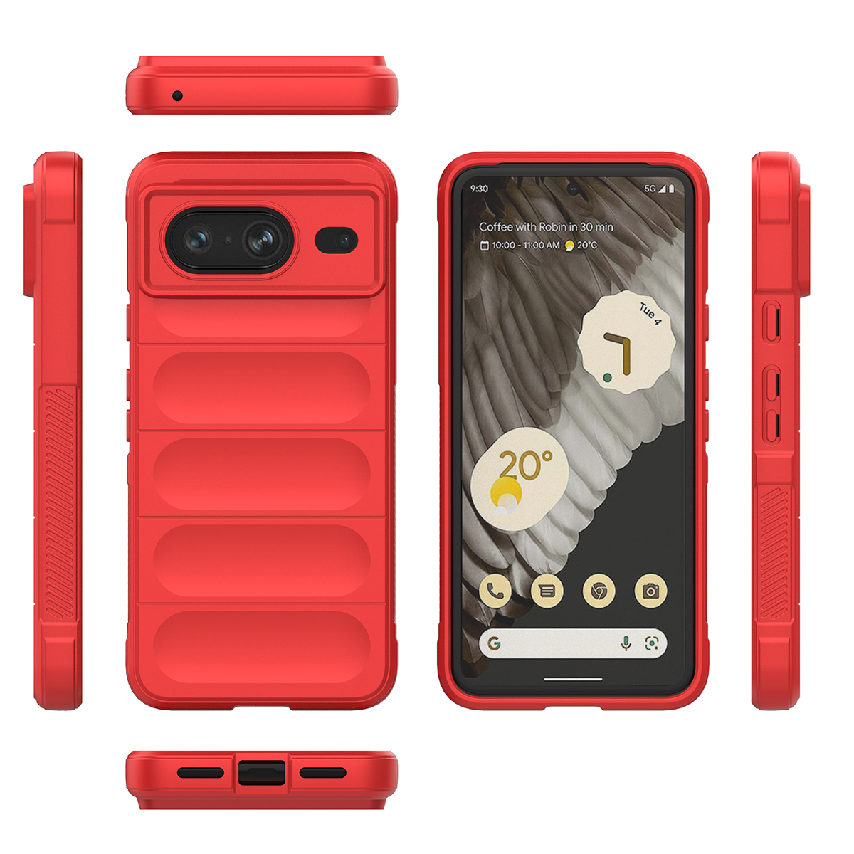 

Противоударный чехол Flexible Case для Google Pixel 8 ,красный, 431192252