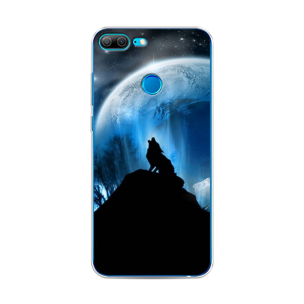

Чехол для Honor 9 Lite "Волк 2", Синий;черный;белый, 64250-1