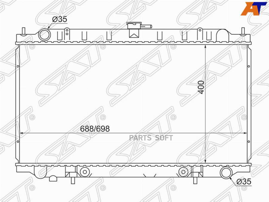 

Радиатор Nissan Cefiro/Maxima/Infinity I30 2.0/2.5/3.0 94-98 Sat арт. SG-NS0004-32