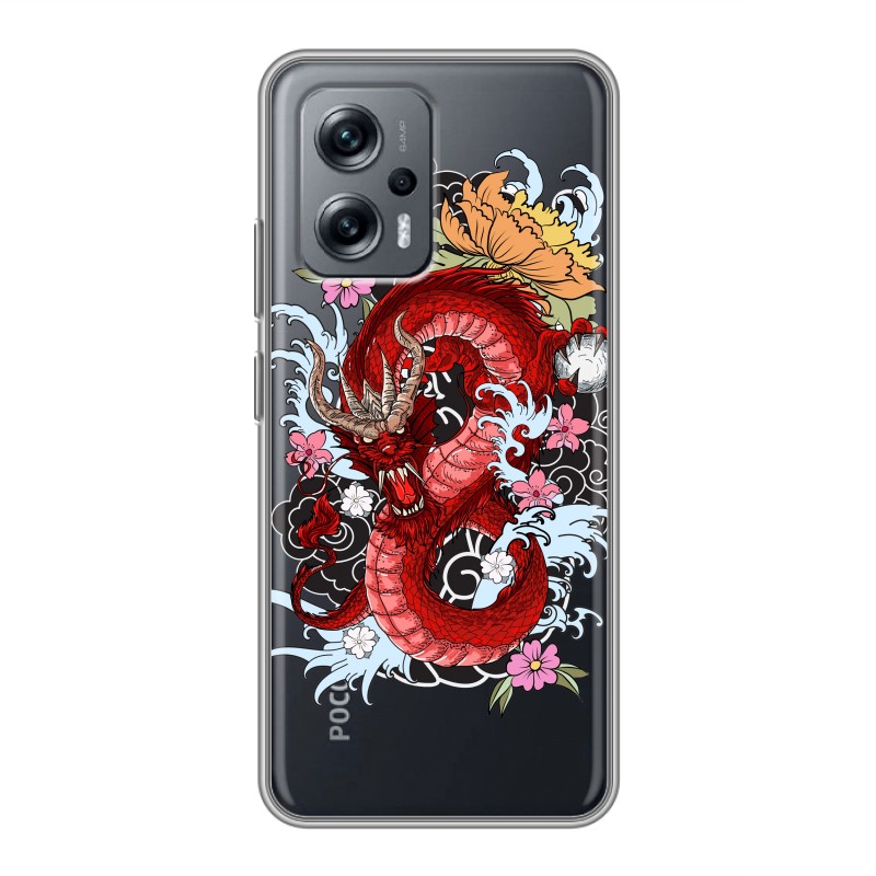 

Прозрачный чехол на для Poco X4 GT, 81558
