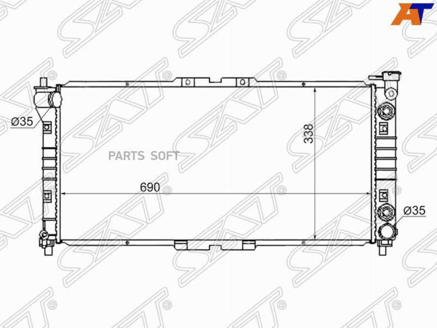 

Радиатор Mazda Capella/626/Cronos/Ms-6 1.8/2.0 92-02 Sat арт. SG-MZ0002-V4