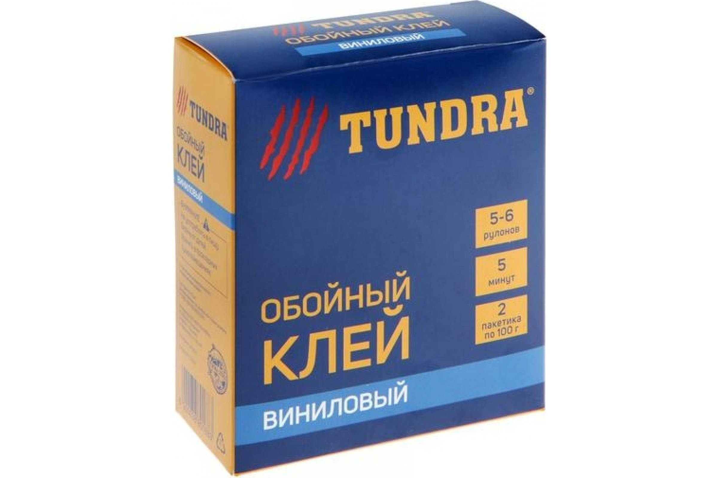 Клей обойный ТУНДРА, для виниловых обоев, коробка, 200 г