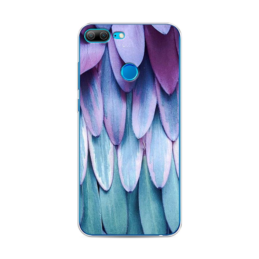 

Чехол для Honor 9 Lite "Синее перо", Фиолетовый;голубой, 64250-3
