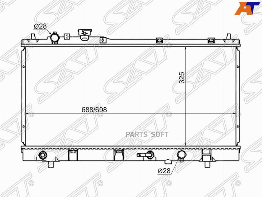 

Радиатор Mazda Familia/323/Astina/Protege 98-02 Sat арт. SG-MZ0001-1