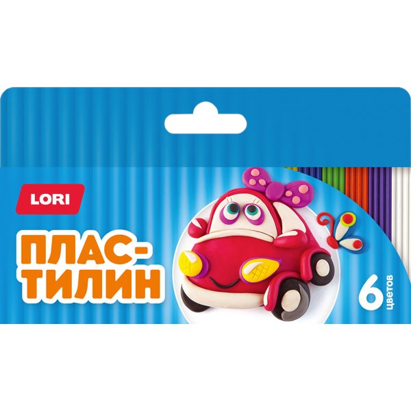 

Пластилин 6 цв. Детский Пл-018 Lori, Разноцветный, 591-951