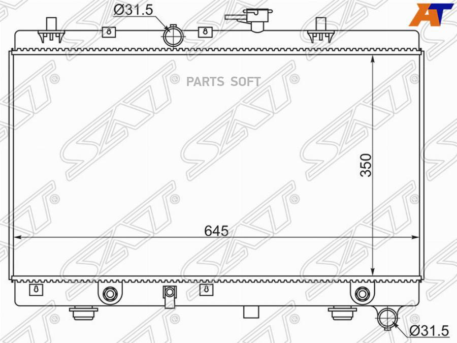 

Радиатор Kia Rio 1.3/1.5 00-05 Sat арт. SG-KI0004-1