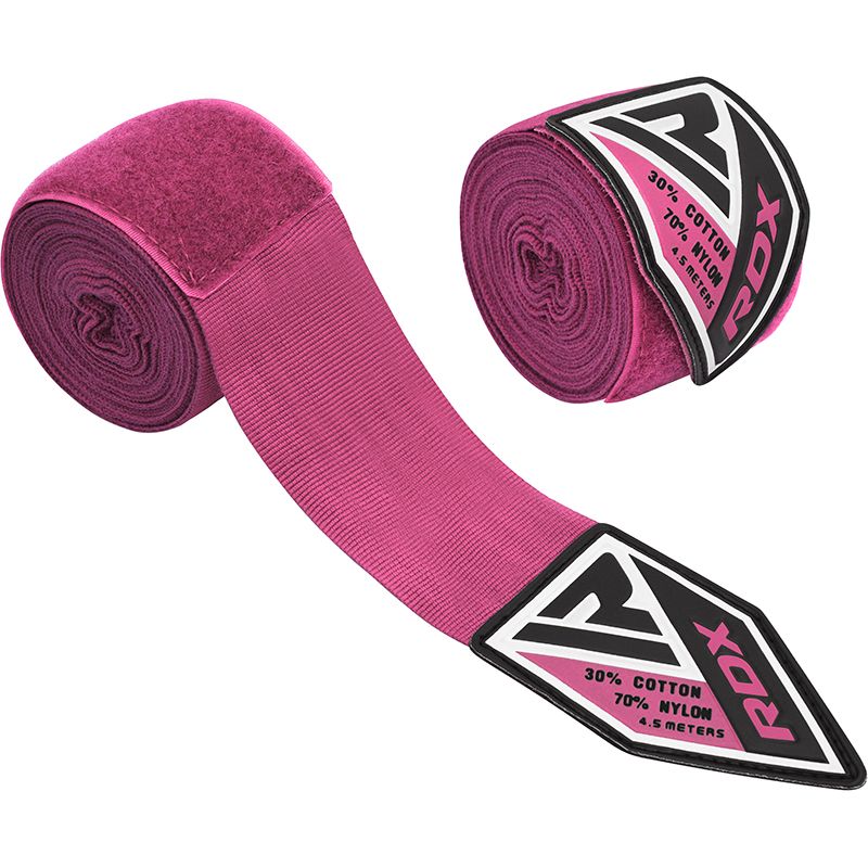 

Бинты боксерские RDX HWX-RP 4,5 м розовые, Розовый