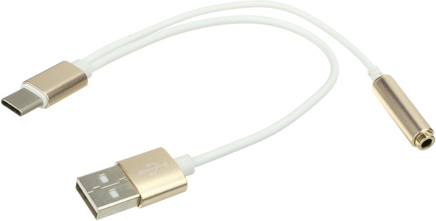 Переходник USB 3.1 Type C - USB 2.0 - J3.5(G) гибкий