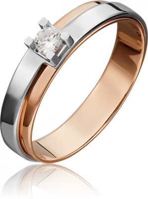 

Кольцо из золота р. 19,5 PLATINA jewelry 01-5443-00-401-1111-03, фианит, 01-5443-00-401-1111-03