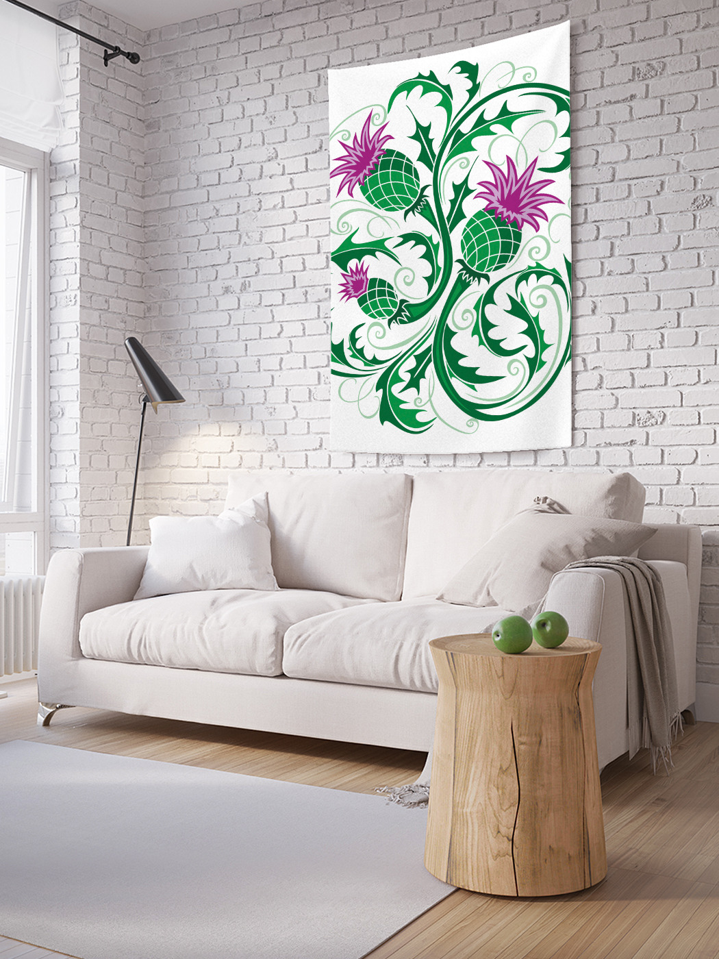 

Вертикальное фотопанно на стену JoyArty Узорный чертополох 100x150 см, Узорный чертополох