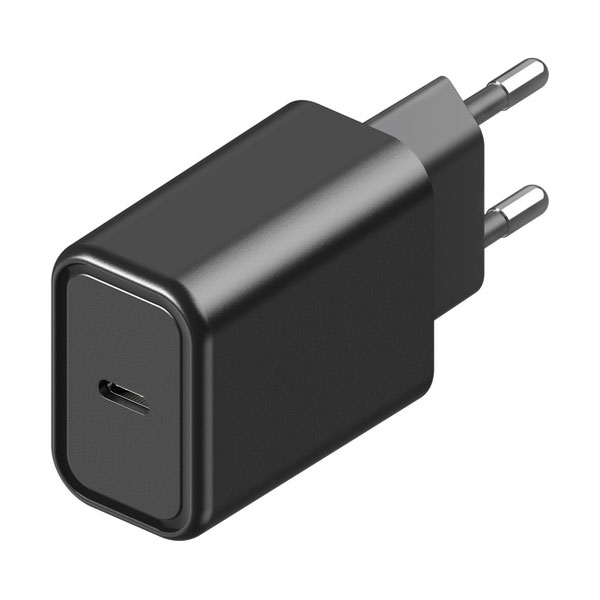 фото Сетевое зарядное устройство interstep 1xusb type-c, 3 a, (is-tc-pdmb1u18w-000b201) black