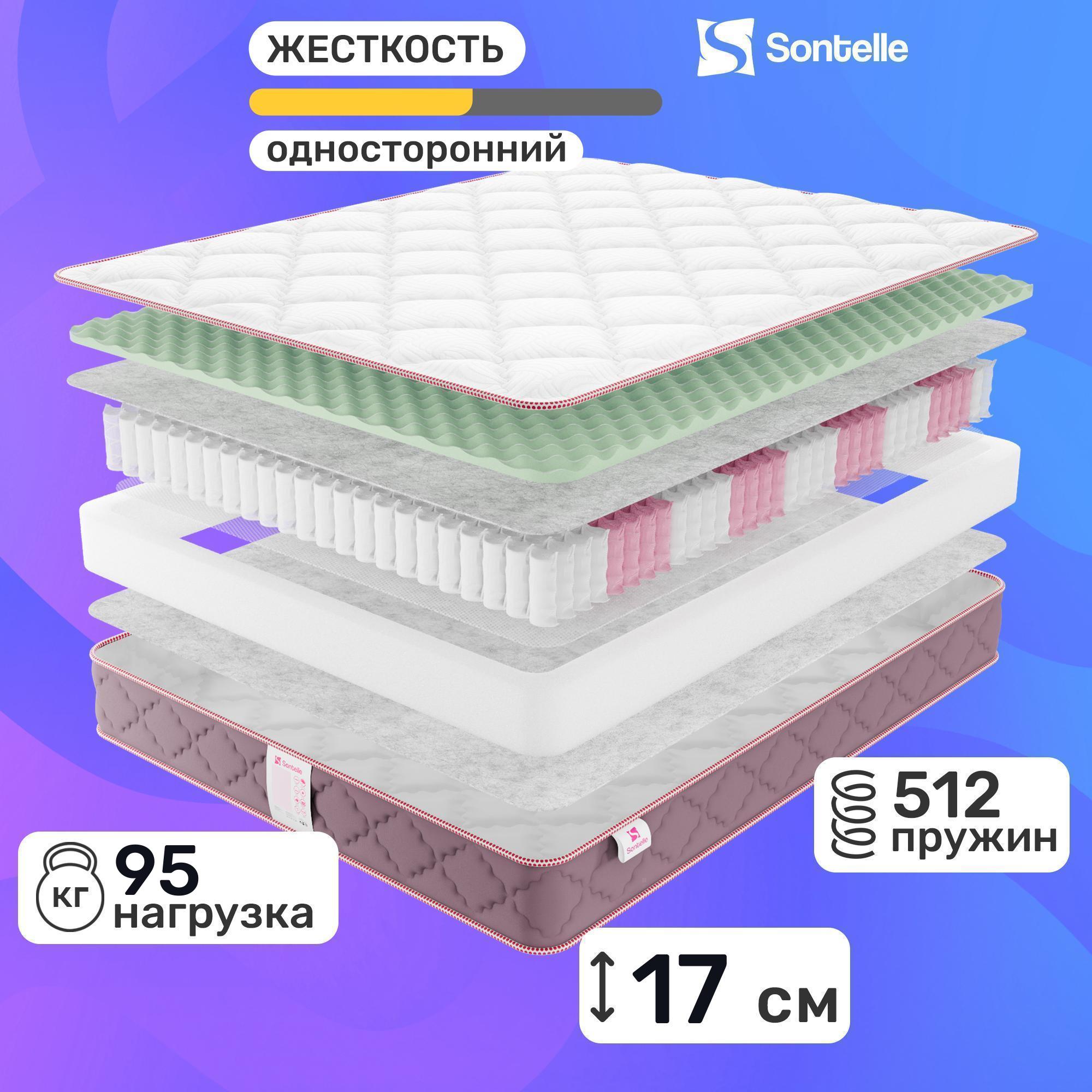 

Матрас с независимыми пружинами Sontelle Mills Balance Side 140x200, Белый, Mills Balance Side