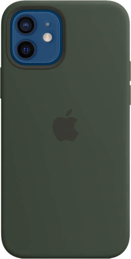фото Чехол apple для iphone 12 / 12 pro silicone magsafe cypress green