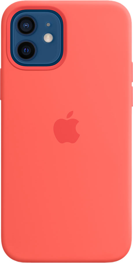 фото Чехол apple для iphone 12 / 12 pro silicone magsafe pink citrus