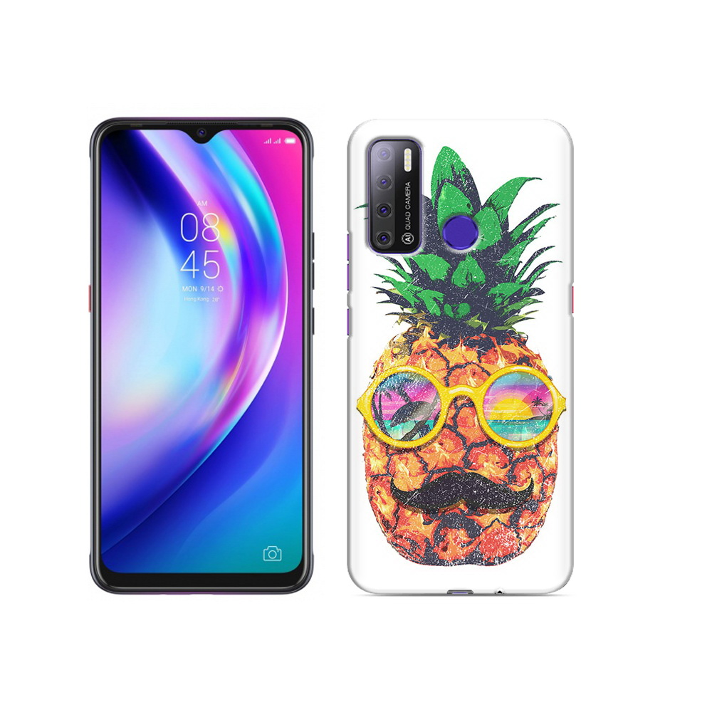 

Чехол MyPads Tocco для Tecno Pouvoir 4 прикольный ананас с лицом, Прозрачный, Tocco