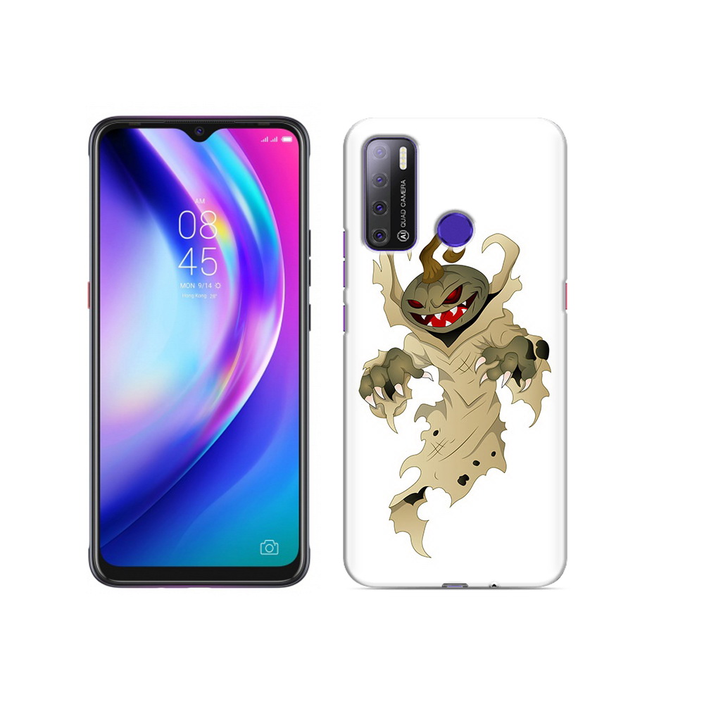 

Чехол MyPads Tocco для Tecno Pouvoir 4 призрак хэллоуина, Прозрачный, Tocco