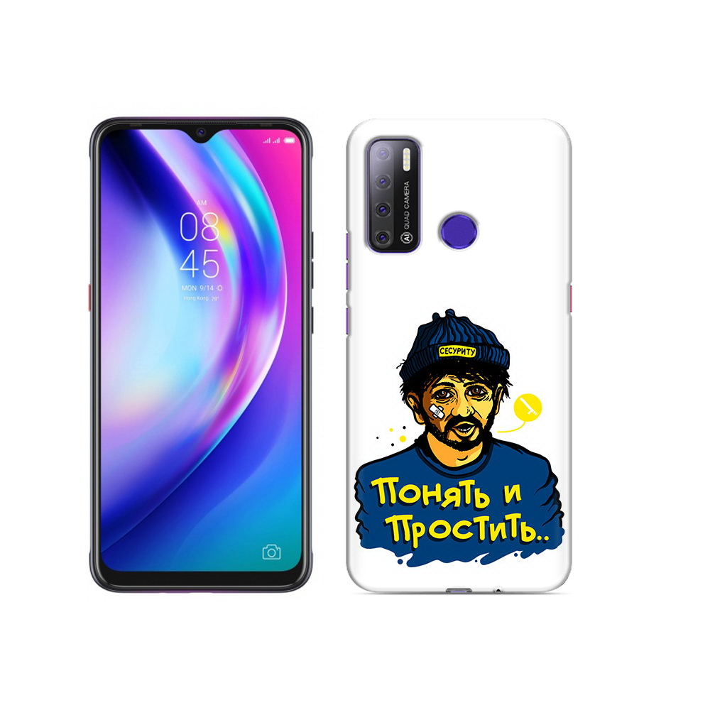 

Чехол MyPads Tocco для Tecno Pouvoir 4 понять и простить, Прозрачный, Tocco