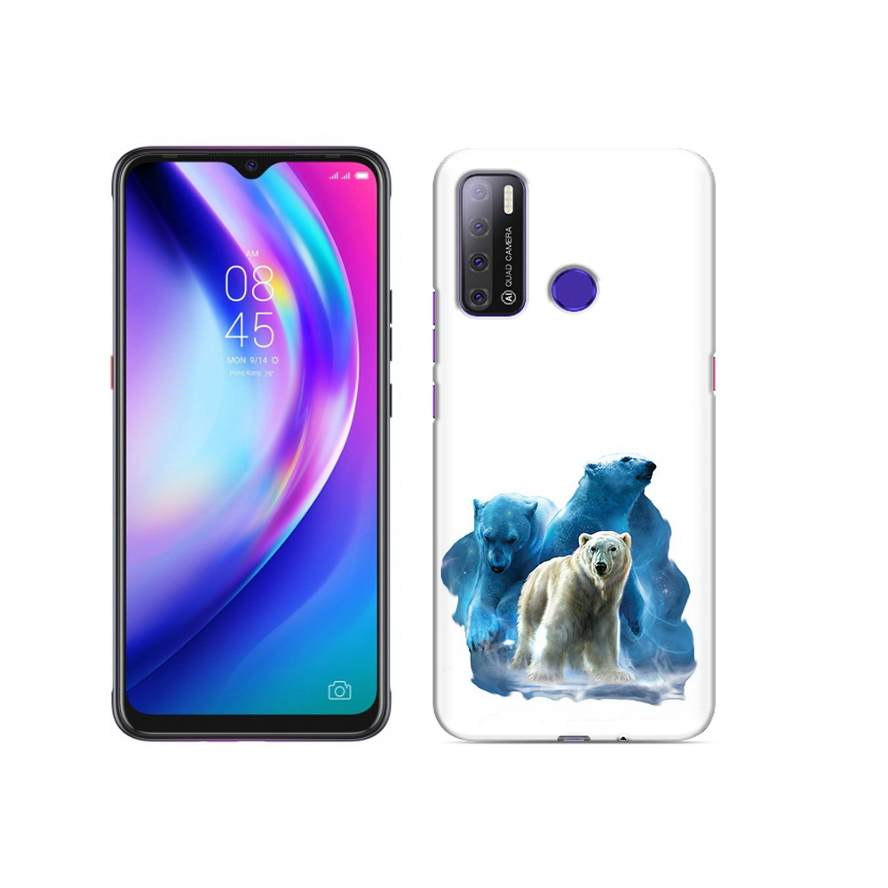

Чехол MyPads Tocco для Tecno Pouvoir 4 полярный медведь, Прозрачный, Tocco