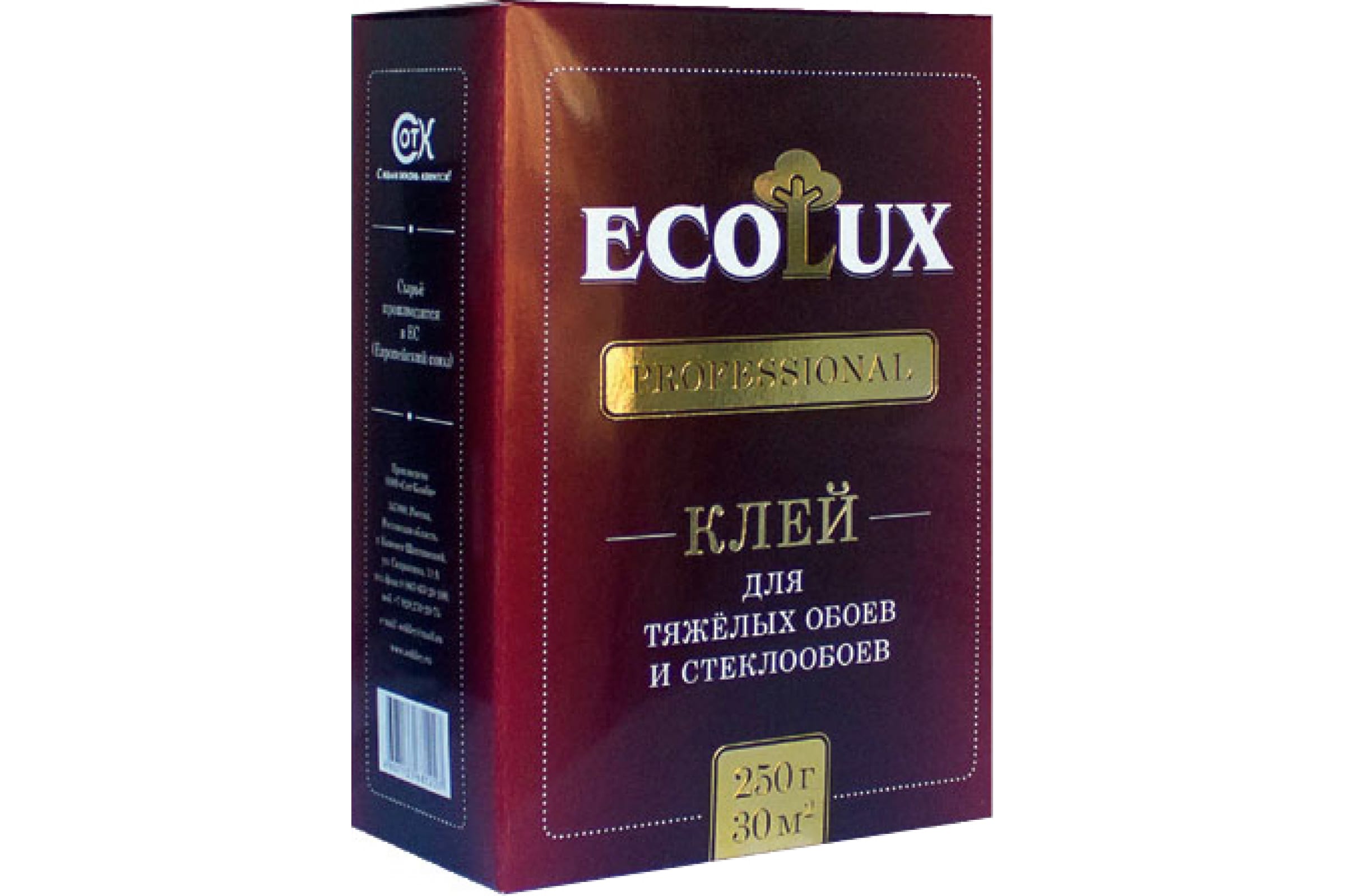Клей обойный ECOLUX Professional, стеклообои, 250 г стиропоровый клей ecolux