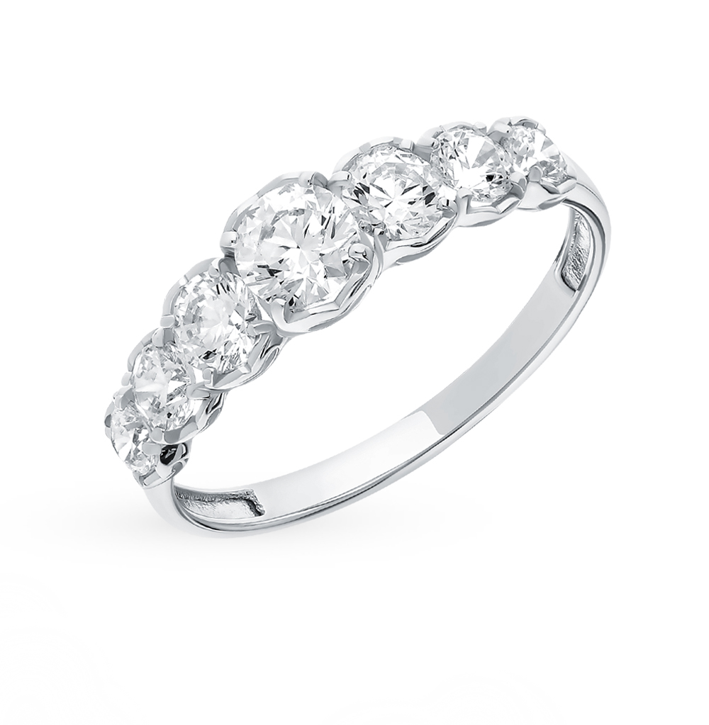 

Кольцо из серебра с фианитом р. 18 ЯХОНТ Ювелирный 236304, 236304