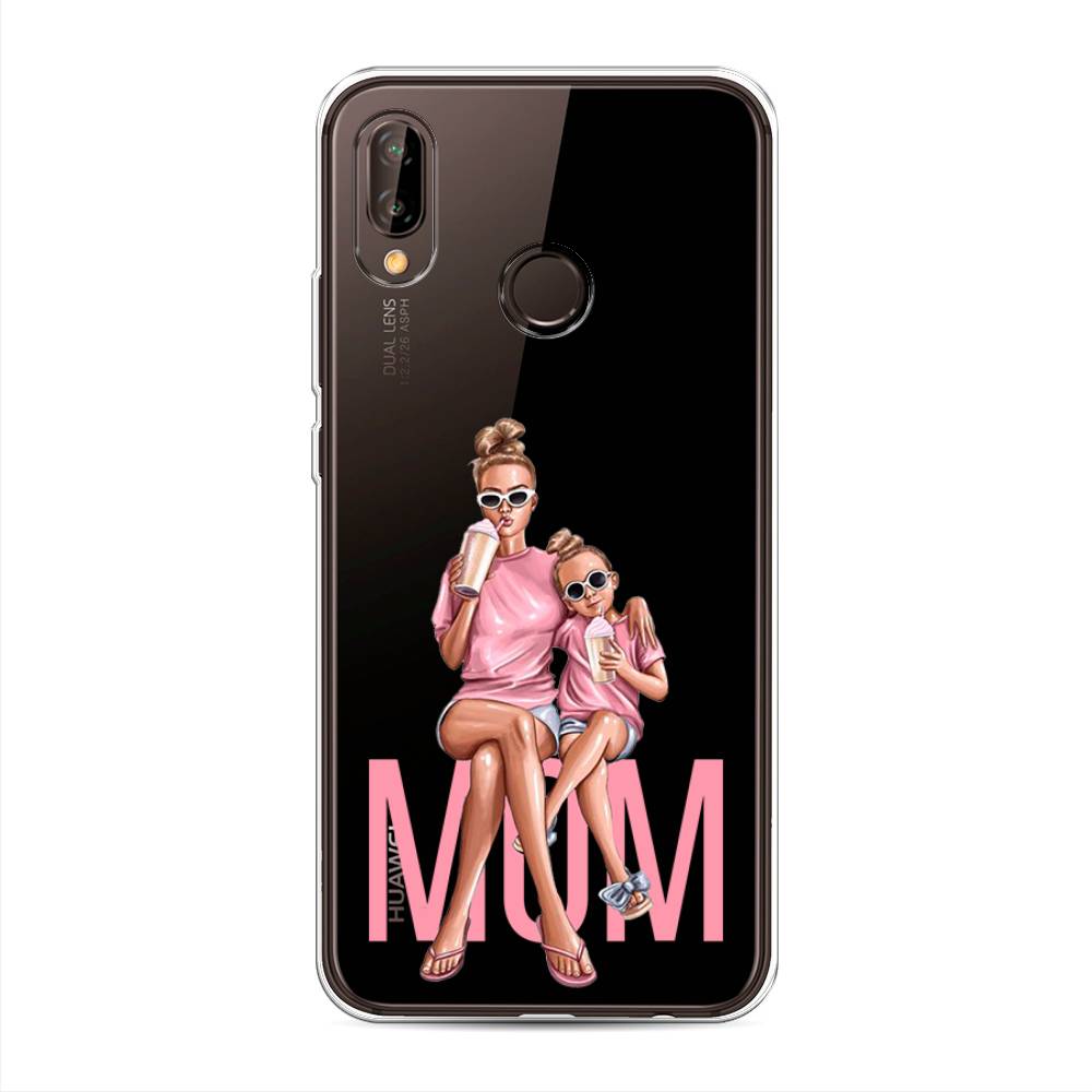 

Чехол Awog на Huawei Nova 3 "Lovely mom", Синий;бежевый;розовый, 66150-7