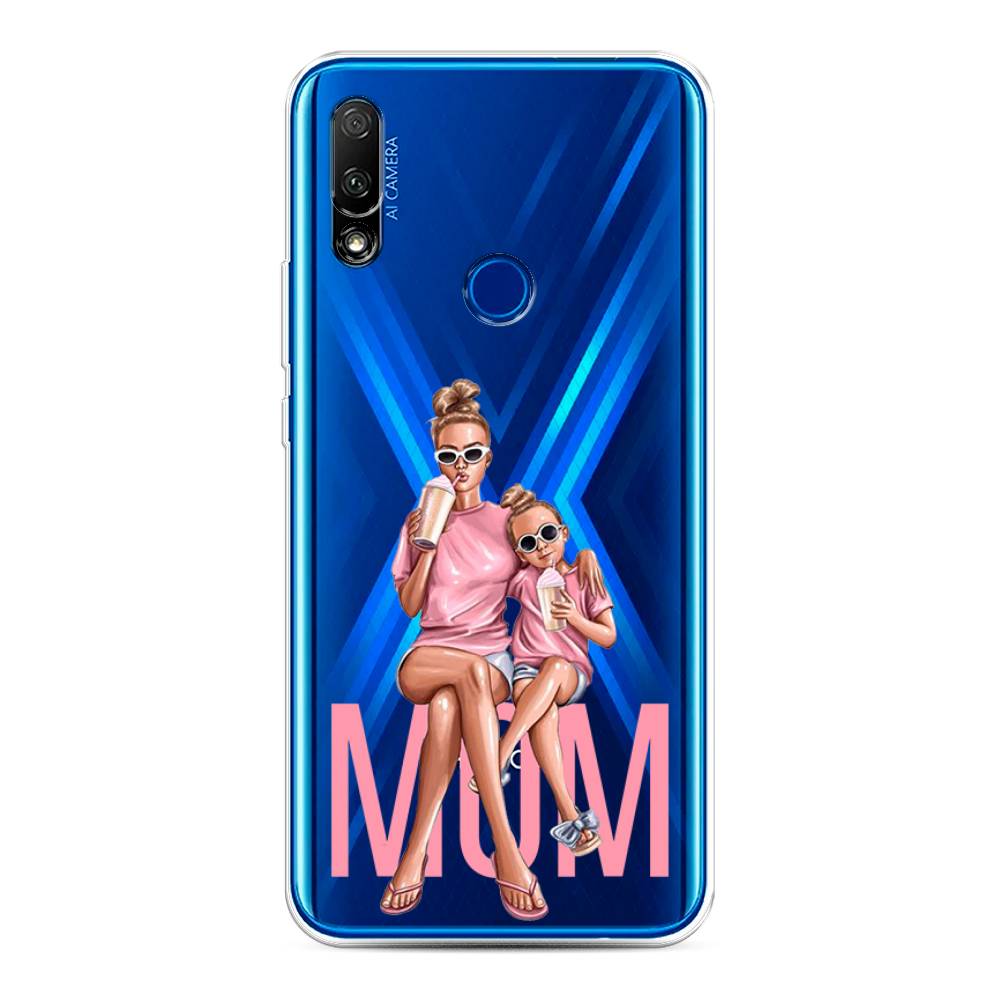 

Чехол Awog на Honor 9X "Lovely mom", Синий;бежевый;розовый, 69950-7