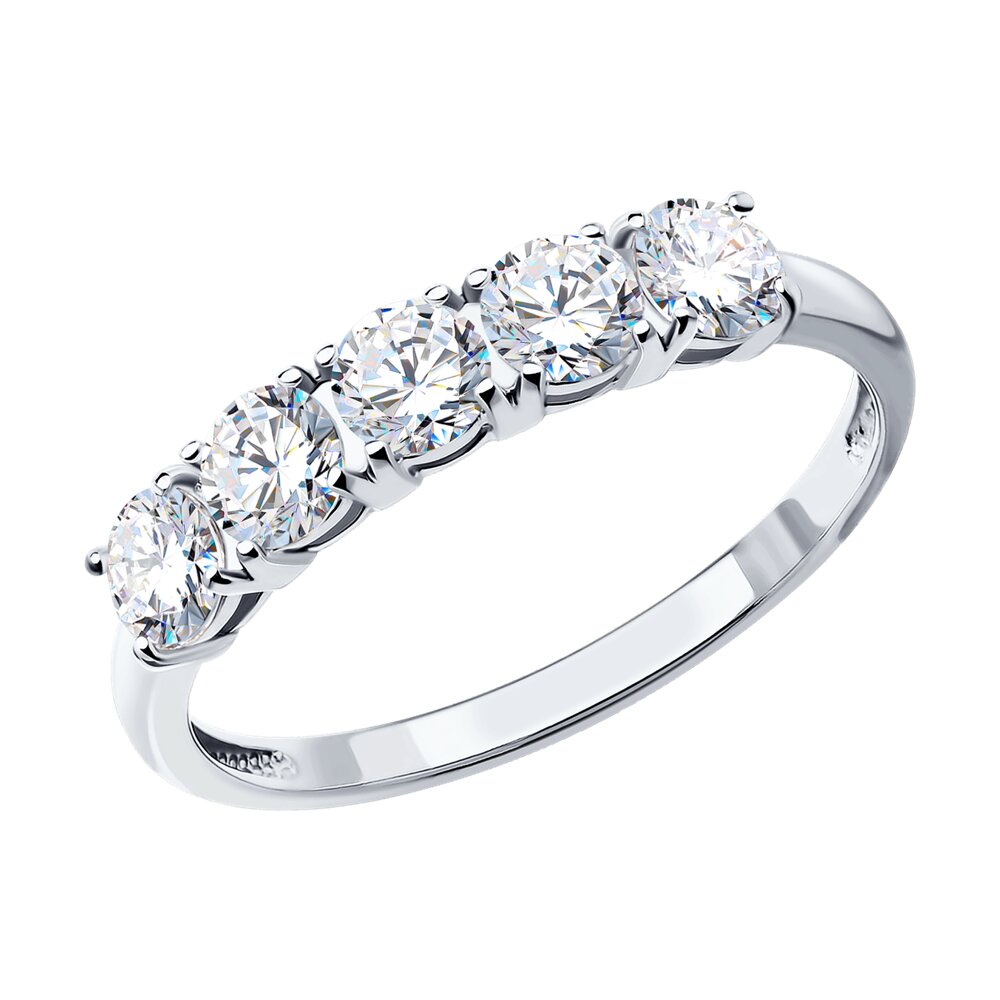 

Кольцо из серебра со Swarovski р. 17.5 ЯХОНТ Ювелирный 118302, 118302