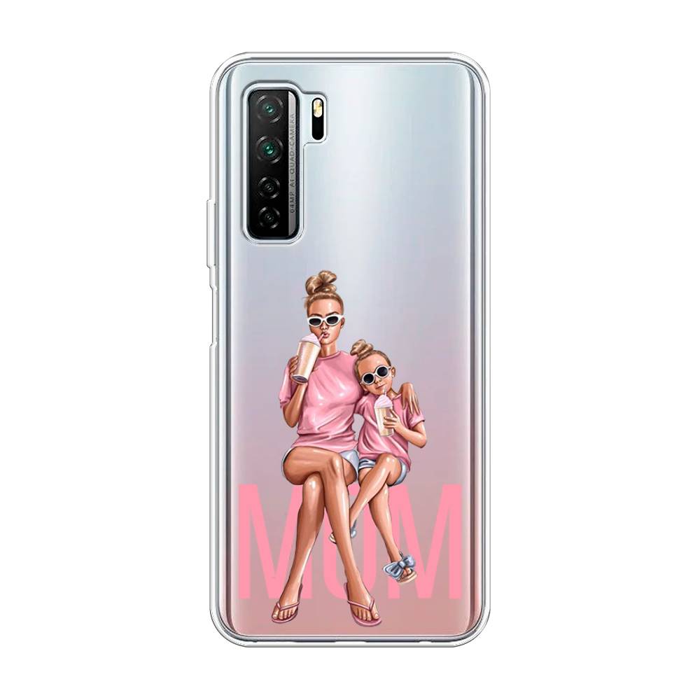 

Чехол Awog на Honor 30S (Global) "Lovely mom", Синий;бежевый;розовый, 6102850-7