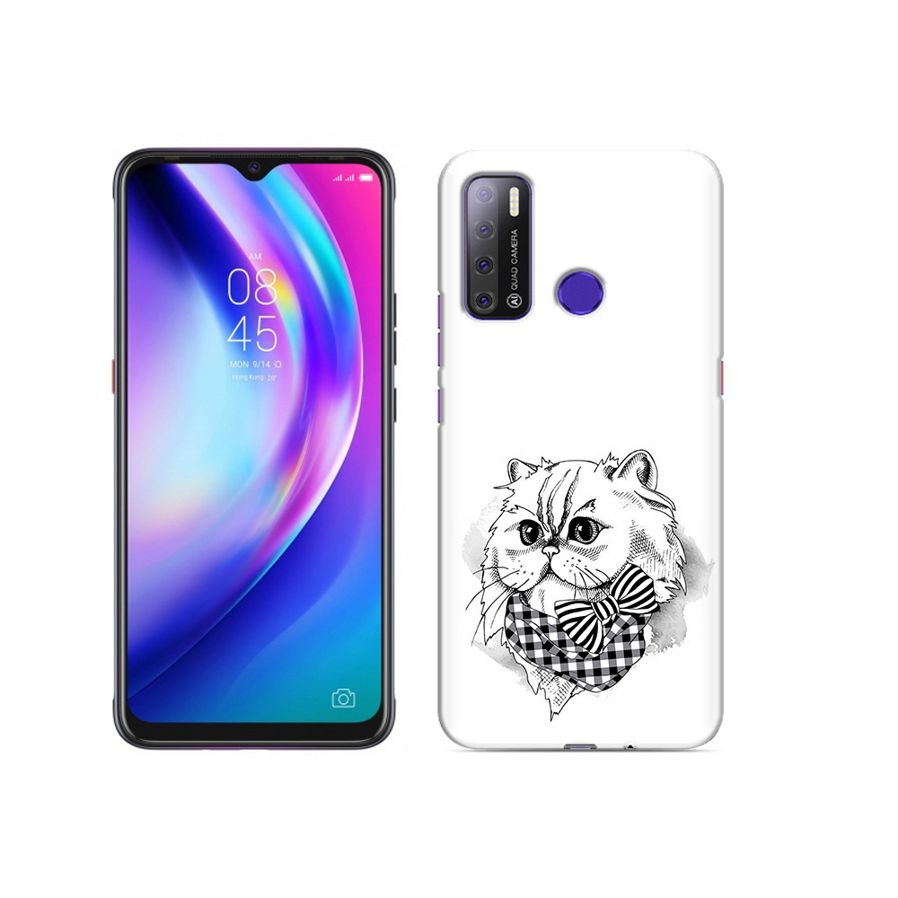

Чехол MyPads Tocco для Tecno Pouvoir 4 нарисованная красивая кошечка, Прозрачный, Tocco