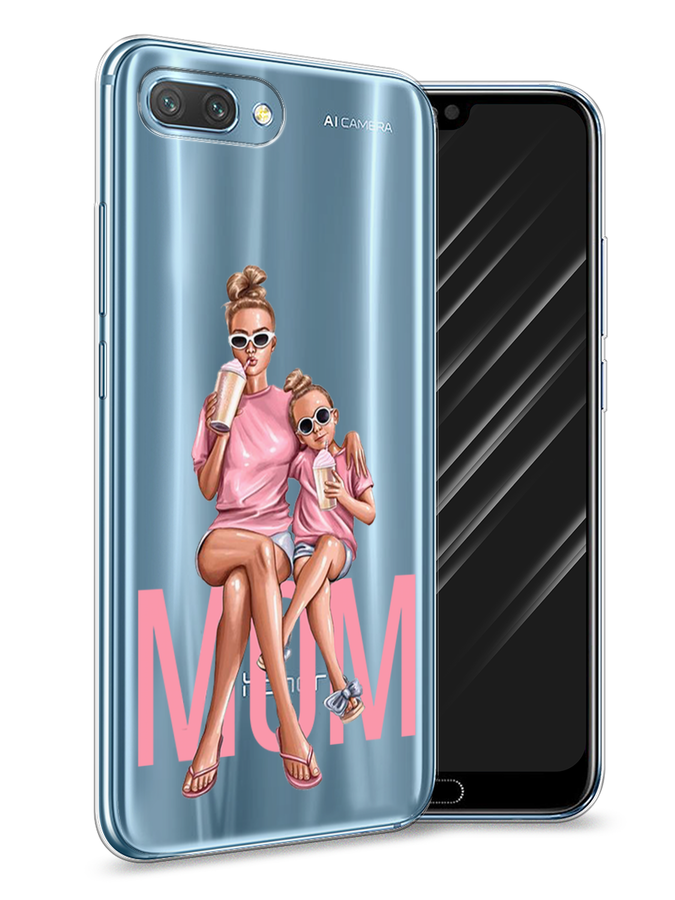 

Чехол Awog на Honor 10 "Lovely mom", Синий;бежевый;розовый, 65350-7