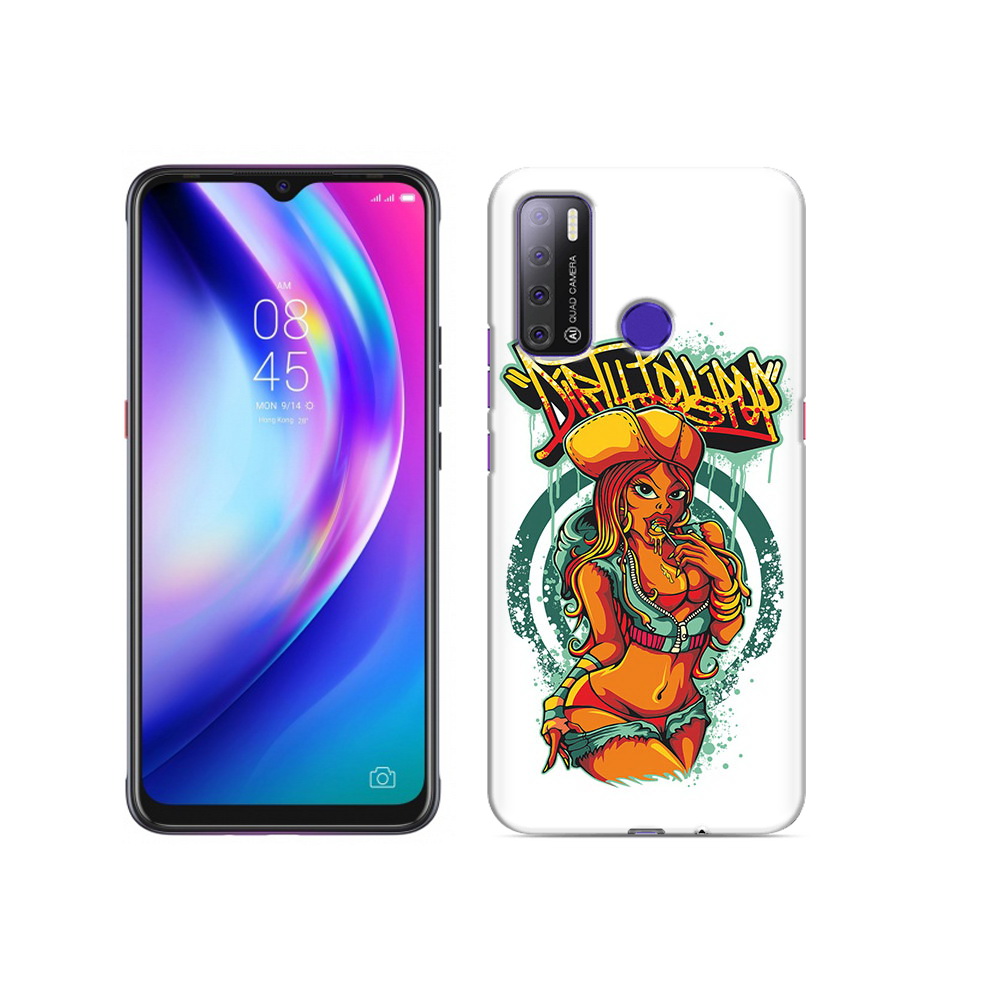 

Чехол MyPads Tocco для Tecno Pouvoir 4 нарисованная девушка комикс, Прозрачный, Tocco