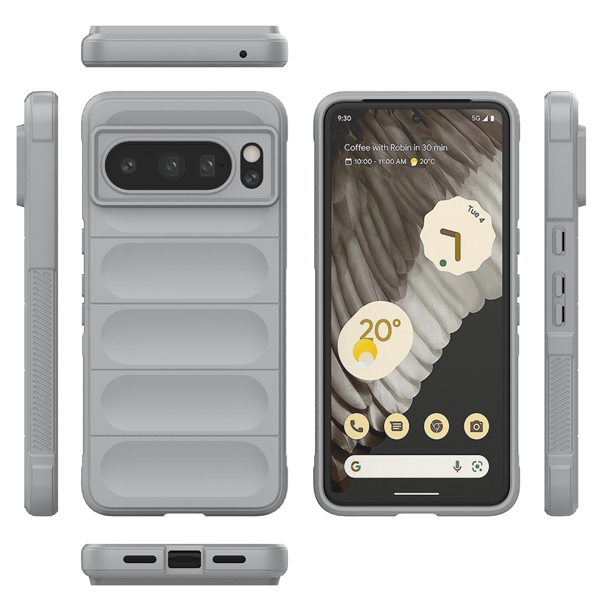 

Противоударный чехол Flexible Case для Google Pixel 8 Pro ,светло-серый, 431192559