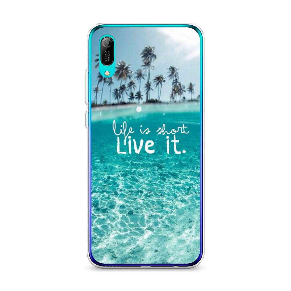 

Чехол Awog на Huawei Y6 Pro (Prime) 2019 "Live it", Розовый, 68150-7
