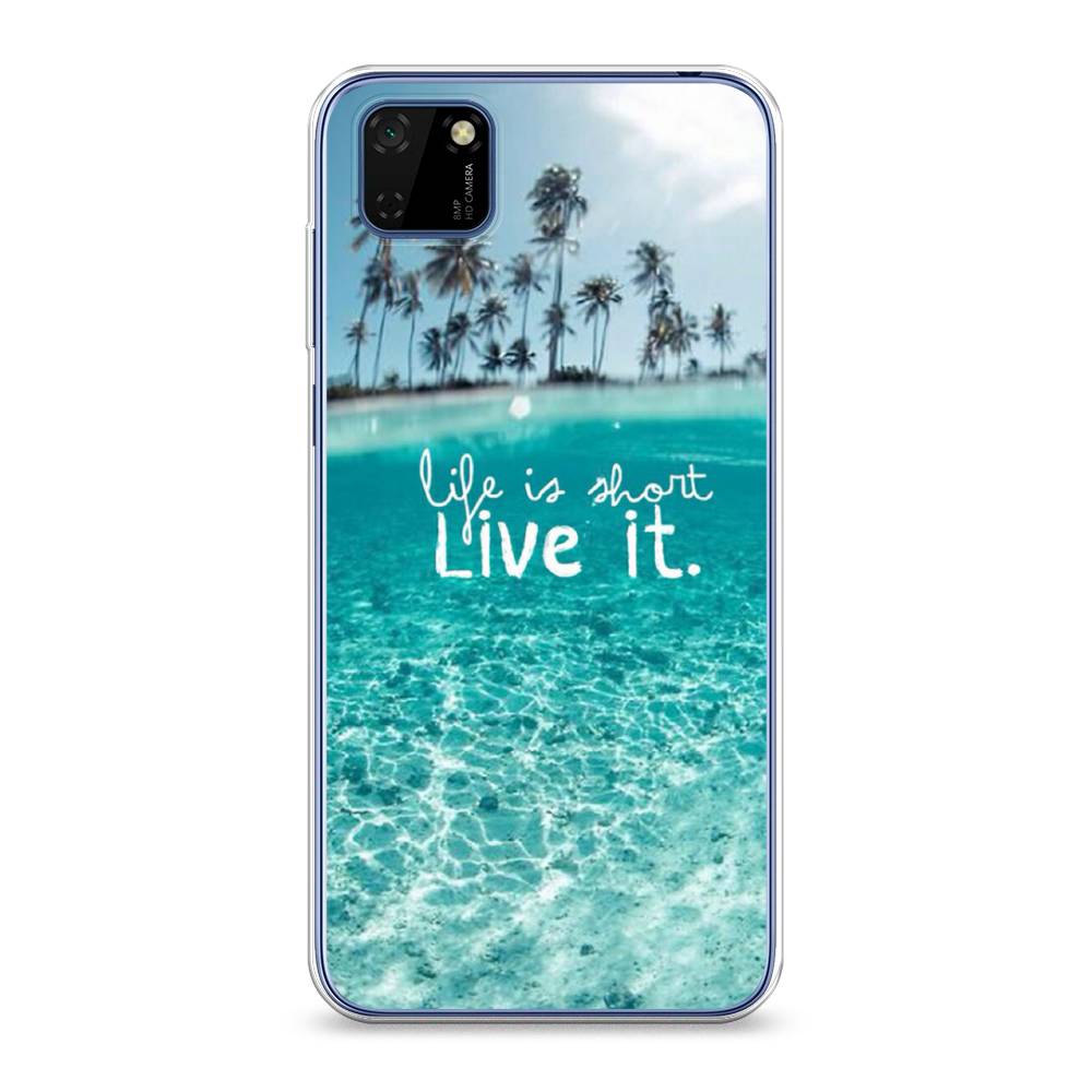 

Чехол Awog на Huawei Y5p "Live it", Розовый, 6103750-7
