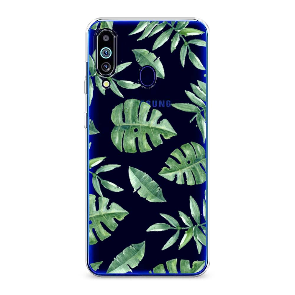 

Чехол Awog на Samsung Galaxy M40/A60 "Нарисованные пальмовые листья", Разноцветный, 28750-4
