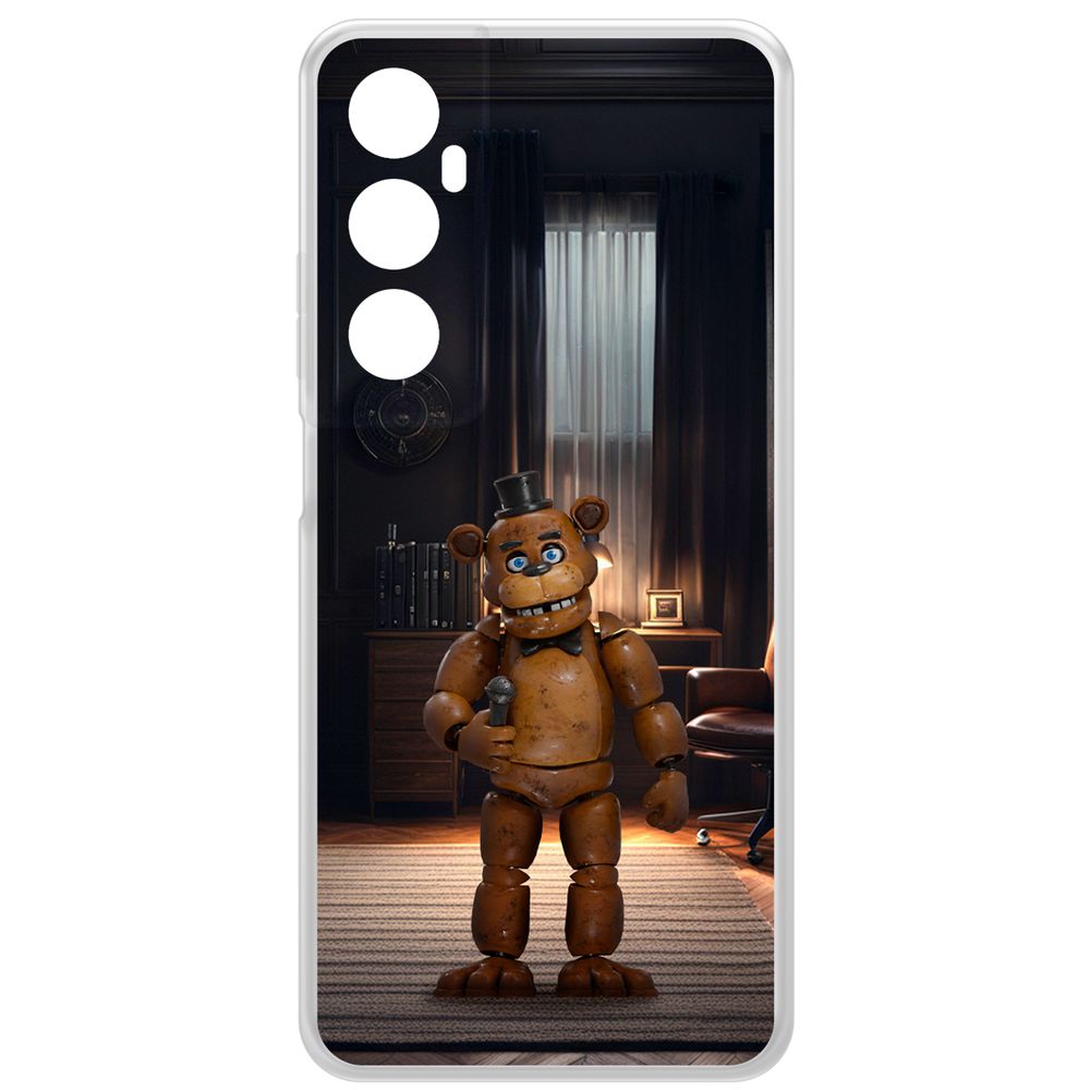 

Чехол-накладка Krutoff Clear Case ФНАФ - Медведь Фредди для Realme C65, Прозрачный