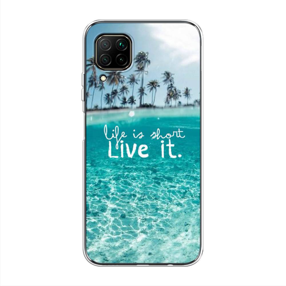 

Чехол Awog на Huawei P40 Lite "Live it", Розовый, 611650-7